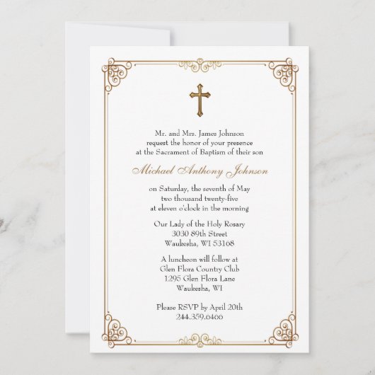 Doop Gezegende Moeder Jezus Roze Blauwe Bloemen Kaart (Voorkant)