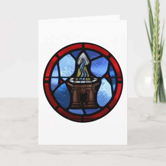 Doop Glas in lood Kunst Kaart (Voorkant)