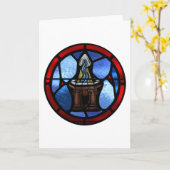 Doop Glas in lood Kunst Kaart (Gele Bloem)