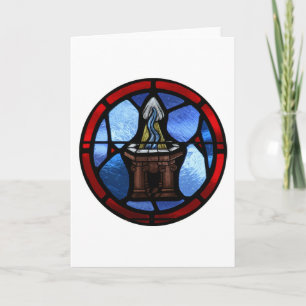 Doop Glas in lood Kunst Kaart