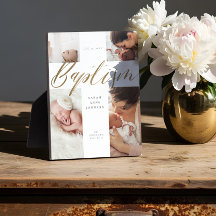 Doop Goud Kalligrafie Fotocollage Keepsake