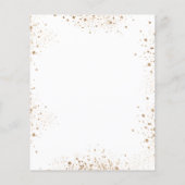 Doop gouden eucalyptus budget uitnodiging flyer (Achterkant)