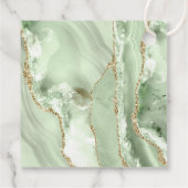 Doop groene agaat heilige kruis gunst tags bedankjes labels (Achterkant)