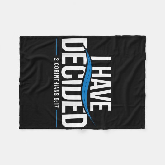 Doop heb ik besloten gedoopt te worden 1 fleece deken (Voorkant (Horizontaal))