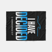 Doop heb ik besloten gedoopt te worden fleece deken (Voorkant (Horizontaal))