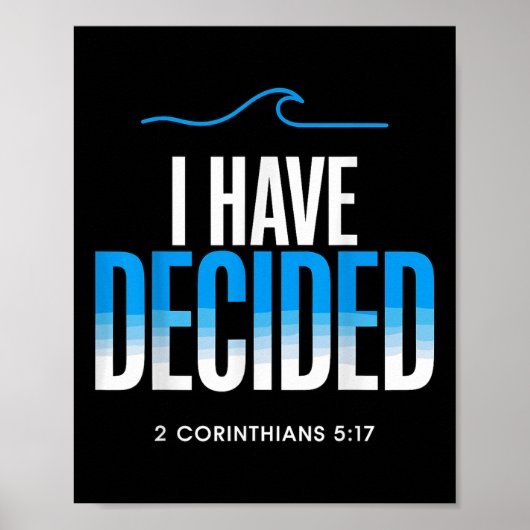 Doop heb ik besloten gedoopt te worden poster (Voorkant)