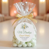 Doop in het Spaans Bautismo Schattige groen blad Ronde Sticker