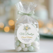 Doop in het Spaans Bautismo Schattige groen blad Ronde Sticker