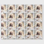 Doop Jezus Heilige Geest Duif Matteüs 3:17 Tekst Cadeaupapier (Vlak)