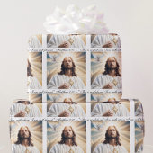 Doop Jezus Heilige Geest Duif Matteüs 3:17 Tekst Cadeaupapier