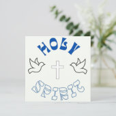 Doop Kaart / Heilige Geest (Staand voorkant)