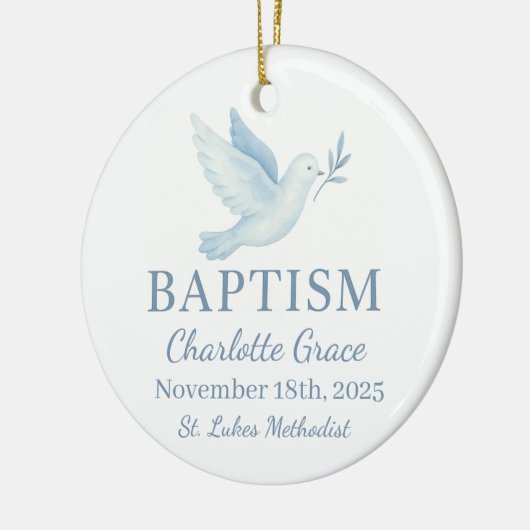 Doop Keramisch Ornament Keepsake (Links)