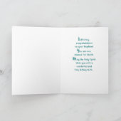 Doop Kostbaar Gezegend en Geliefd op Teal Houten Kaart (Binnen)