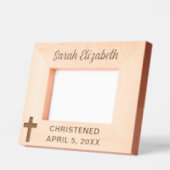 Doop Kruis Aangepaste Naam en Datum Gegraveerde Lijstjes (Links)