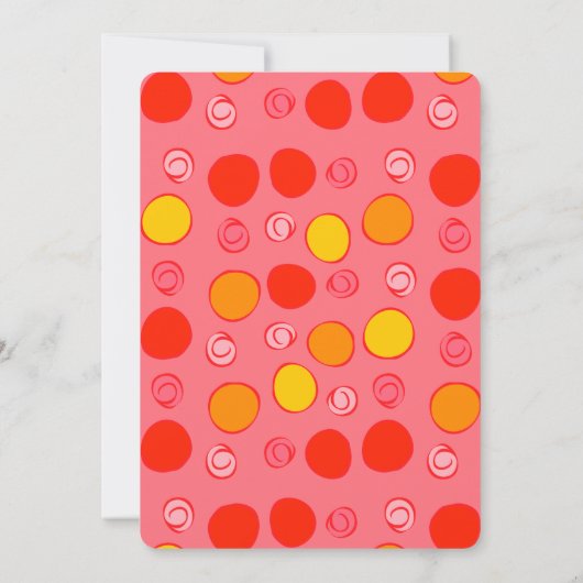 Doop LDS Meisje geometrische Fun Circles Kaart (Achterkant)