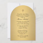 Doop Maria Jesus Gold Glas in lood Kaart (Voorkant)