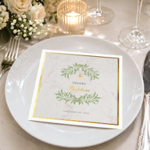 Doop Marmer Loofwerk Nep Goud Folie Calligrafie