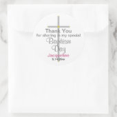 Doop Meisje Dank u Ronde Stickers (Tas)