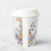 Doop Modern Blue waterverf Cross Elegant Papieren Bekers (Links)