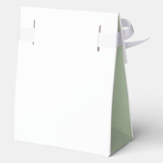 Doop Moderne Groene krans gouden kruis Custom Bedankdoosjes (Achterkant)