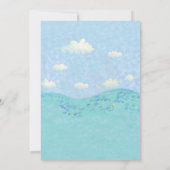 Doop Noah's Ark Baby Dieren Blauw Kaart (Achterkant)