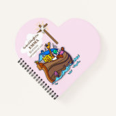 Doop Noah's Ark kleindochter gepersonaliseerd Notitieboek (Voorkant)