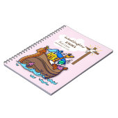 Doop Noah's Ark kleindochter gepersonaliseerd Notitieboek (Linkerzijde)