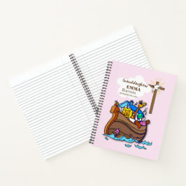 Doop Noah's Ark kleindochter gepersonaliseerd Notitieboek