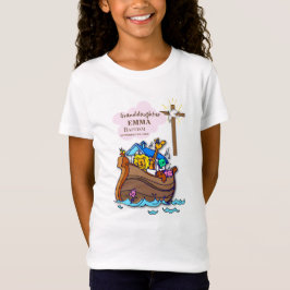 Doop Noah's Ark kleindochter gepersonaliseerd T-shirt