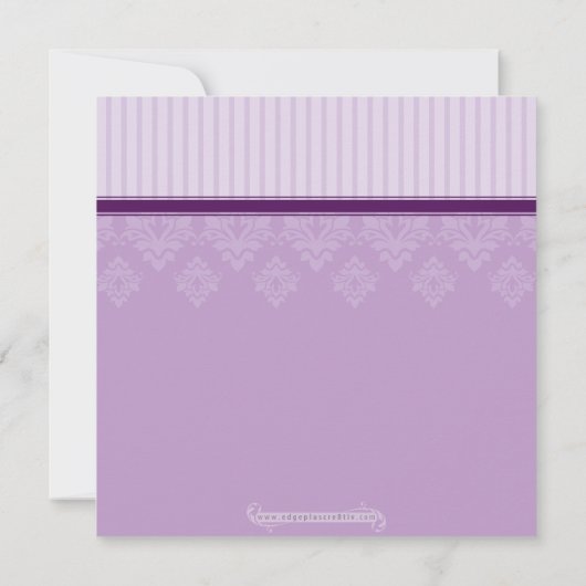 DOOP NODIGT UIT :: Gezegend 2SQ Kaart (Achterkant)