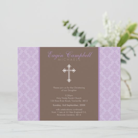 DOOP NODIGT UIT: oh zo mooi 7L Kaart (Staand voorkant)