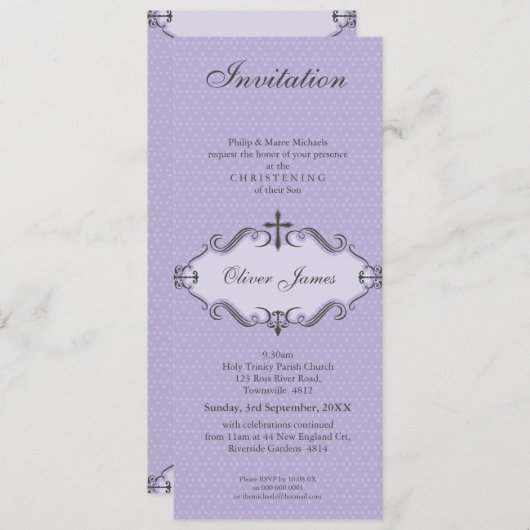 DOOP NODIGT UIT: viva 6P Kaart (Voorkant / Achterkant)