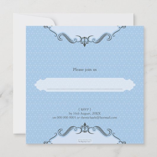 DOOP NODIGT UIT:: viva 7SQ Kaart (Achterkant)