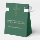 Doop of communie gunst vak; dank u bericht bedankdoosjes (Achterkant)