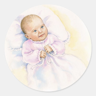 Doop of doop baby ronde sticker