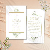 Doop- of doopgebedkaart informatiekaartje