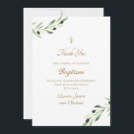 Doop olijftak dank u kaart<br><div class="desc">Baptisme bedankt</div>