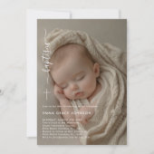 doop | Overlay Foto Genderneutraal Doopsel Kaart (Voorkant)