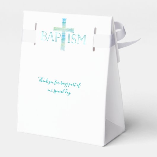 Doop Party Favor Box - Jongens doop gunsten Bedankdoosjes (Achterkant)