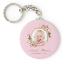 Doop Roze Meisje Foto Bloem Orchideeën Gouden Krui