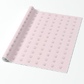 Doop, Roze, Meisje, Lammetje Cadeaupapier (Uitgerold)