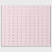 Doop, Roze, Meisje, Lammetje Cadeaupapier (Vlak)