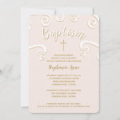 Doop Scrolls in Roze en Goud Kaart (Voorkant)