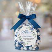 Doop Spaans Bautismo Groen Blauw Blauw Bloemen Ronde Sticker