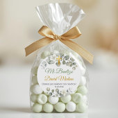 Doop Sticker Spaans Bautismo Schattige groen blad