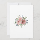 Doop Stoffelijk Roos Eucalyptus doopsel Kaart (Achterkant)