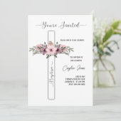 doop uitnodigen bedankkaart (Staand voorkant)