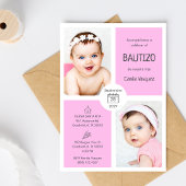 Doop Uitnodiging Baby Meisje Schattig Katholieke D