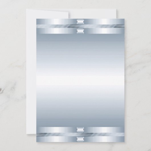 Doop Uitnodiging Blauw (Achterkant)