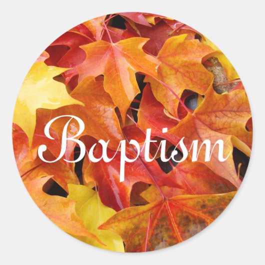 Doop Uitnodiging enveloppe zegels Herfst Bladeren (Voorkant)